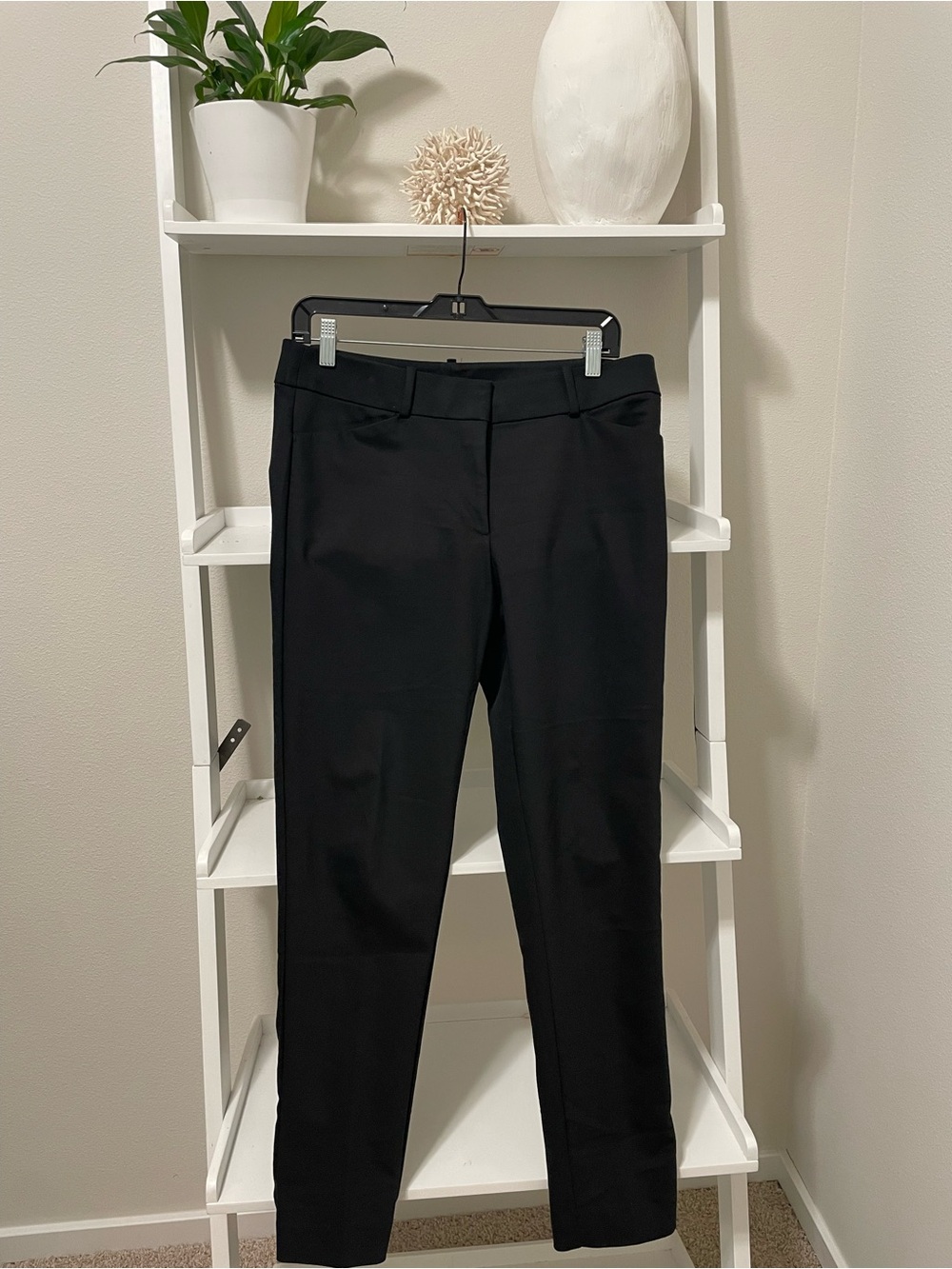LOFT Black Straight-Leg Dress Pants
